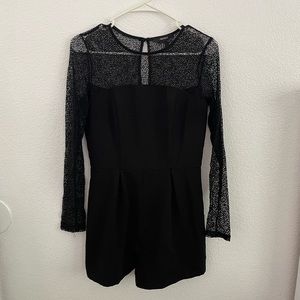 Black laced romper
